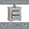 TIRAMISUBEST White Nightstand with Dovetail Drawers, Classic Bedroom Storage - 3 of 4