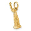 Black Bow Jewelry 14k Yellow Gold Statue of Liberty 3D Charm - 4 of 4