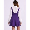INSPIRE CHIC Women's Button Overalls Pinafore Suspenders Skirt - 4 of 4