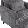 CAVINAS Comfy Accent Chair, Chenille Fabirc Reading Chair with Wood Frame, Upholstered Living Room Chair for Living Room, Bedroom - 4 of 4