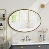 GlasFlength Decorative Wall Mirrors Bathroom Mirror Modern Wall Decor, Unique Style, for Entryway, Bedroom,Living Room, Washroom, Gold,25.6”*2”*39.37" - 2 of 4