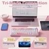 MaseiKar B68 Wireless Mechanical Keyboard,Tri-Mode BT5.0/2.4GHz/USB-C,Hot Swappable Creamy Typing Gasket Mounted,RGB Backlit - 2 of 4