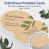 Avery Oval Flat Cards, 4" x 6", Matte Kraft Brown, 50 Total - 3 of 4