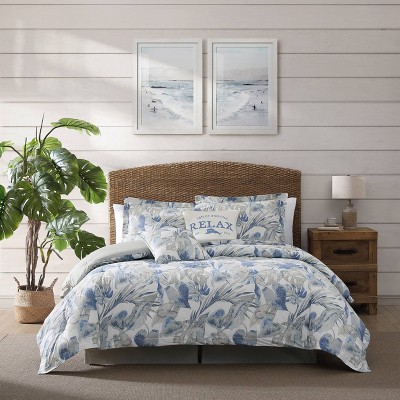 Tommy Bahama Queen 4pc Raw Coast Comforter Set Blue - Tommy Bahama: Bedding, Reversible, OEKO-TEX Certified — фото 2