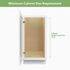 LOVMOR Pull Out Spice Rack with Wooden Handle for Narrow Cabinet (8?" W X 21" D),3 Tier Slide Out Cabinet Organizer - 4 of 4