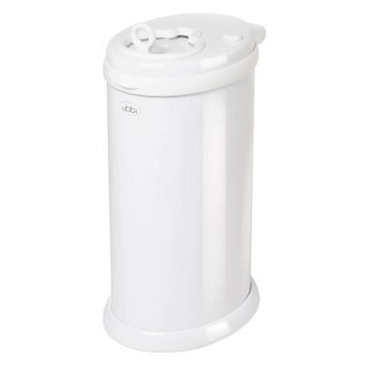 Ubbi Steel Diaper Pail - White