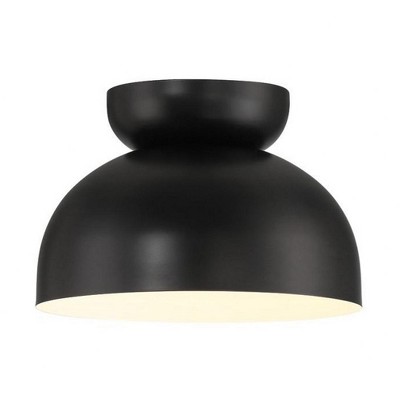 Craftmade Lighting Ventura Dome 1 - Light Flush Mount in  Flat Black