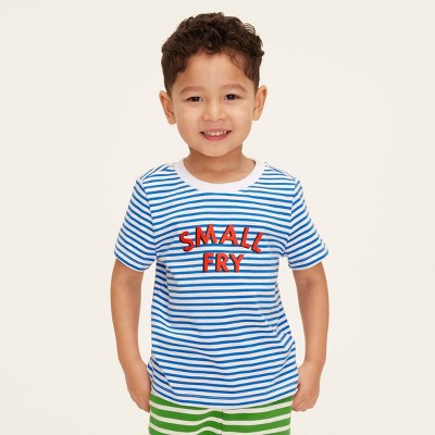 Toddler Small Fry Stripe Short Sleeve Graphic T-Shirt - kate spade new york x Target Blue/White
