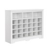 Okak Shoe Cabinet with Curved Base, Shoe Rack with 24 Shoe, Shoe Cabinet Storage For Entryway, Living Room, Hallway, White - 4 of 4