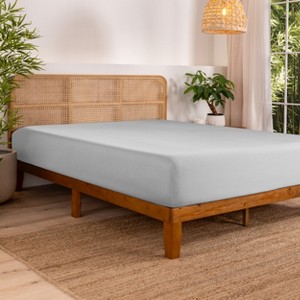 Rayon from Bamboo Solid Deep Pocket Fitted Sheet by Bare Home - 1 of 4