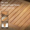 Captiva Designs 3pc Outdoor Patio Wicker Sofa Conversation Set with Wood-top Coffee Table - 4 of 4