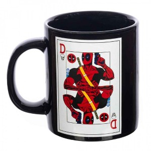 Adult Deadpool Card Black Ceramic Mug - 1 of 2