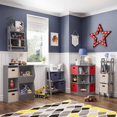 Kids' 3 Cubby With 2 Veggie Bin Floor Gray Riverridge Target