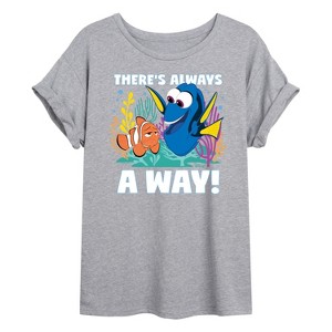 Women's - Disney - There's Always A Way Oversized Graphic T-Shirt - 1 of 4