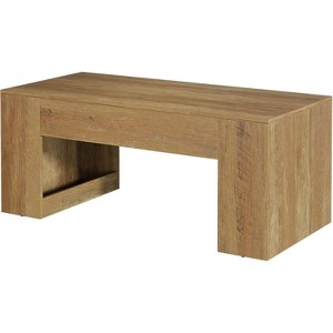 Tribesigns 47.24" Rectangular Wooden Coffee Table with Storage - 1 of 4