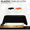Plastic Tablecloth Disposable, Tablecloths for Rectangle Tables 54 inch. x 108 inch. Fits Tables Up to 8 Feet, Table Cloth for Party - SparkSettings - 4 of 4