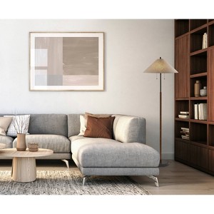 Palmer Walnut Floor Lamp Black - Adesso: Dual Pull Chain, Contemporary Standing Light - 1 of 4