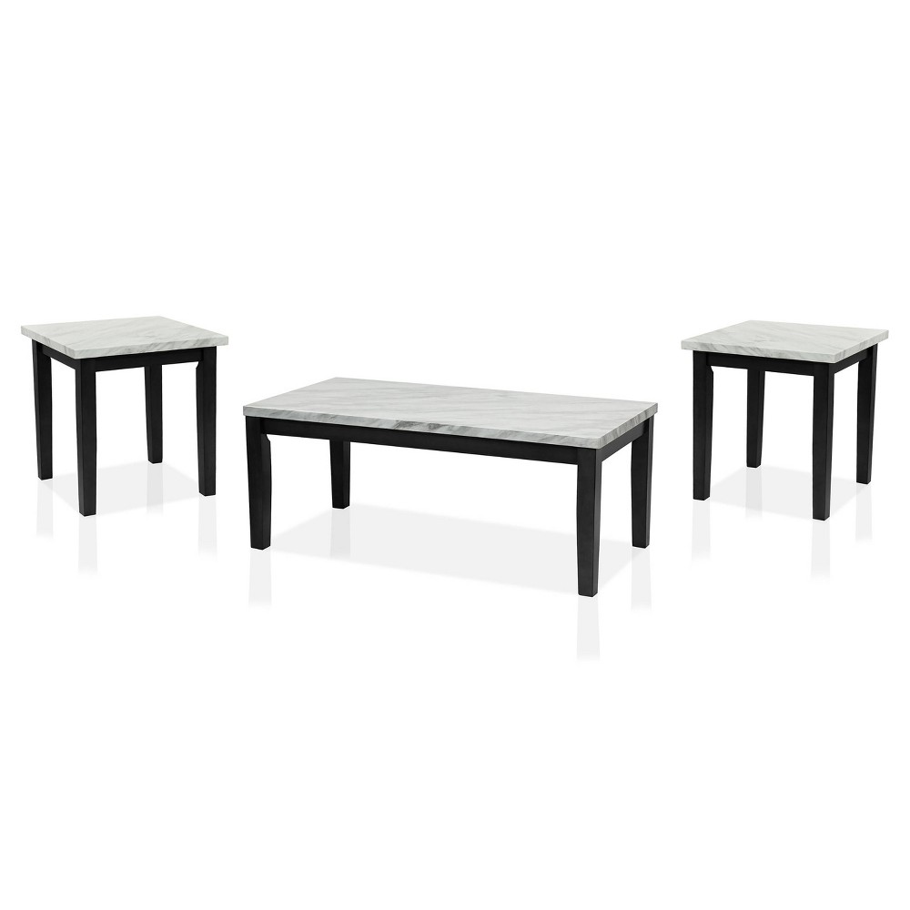 Photos - Storage Combination 3pc Andruse Table Set White - HOMES: Inside + Out: Transitional Style, Tap