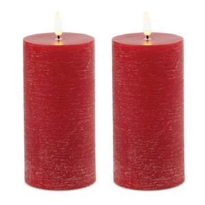 FIA Wick Pillar Candle (Set of 2) - 1 of 3