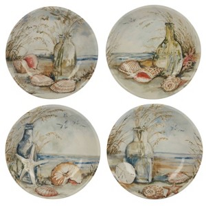 Set of 4 Coastal Landscape Assorted Soup/Pasta Bowls - Certified International - 1 of 4
