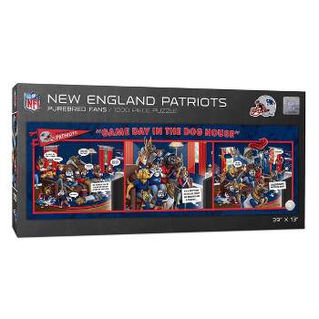 NFL New England Patriots Game Day in the Dog House Puzzle - 1000Pc