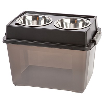 dog bowl with storage