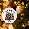 Funny Santa I Do It for The Ho's Christmas Ceramic Ornament Home Decorations Funny Christmas Ornament Xmas Tree - 2 of 4