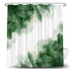 LunaLulinlk Green and Gold Marble Shower Curtain - 3 of 4