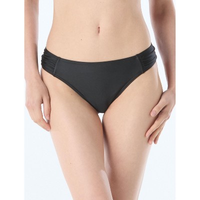 Carmen Marc Valvo Ruched Side Bottom