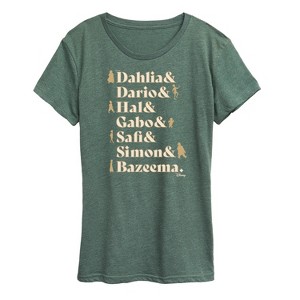 Women's - Disney - Dahlia, Darlo, Hal, Gabo, Safi, Simon, & Bazeema Short Sleeve Graphic T-Shirt - 1 of 4