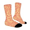 Abstract Elegance Floral Women Printed Crew Socks Funny Funky Socks Soft Polyester Novelty Gifts for Artists Men - 3 of 4