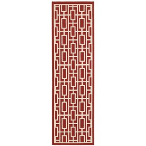 Oriental Weavers Meridian 9754R Red/ Ivory Indoor/Outdoor Area Rug - 2'3" x 7'6" - 1 of 4