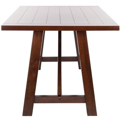 Ainslee 57" Brown Acacia Veneer Rectangle Dining Table