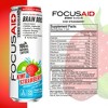 FOCUSAID ZERO Kiwi Strawberry Nootropics Blend, Zero Sugar, 100mg Natural Caffeine, Alpha-GPC, GABA, No Artificial Sweeteners, 12 Fl Oz (Pack of 12) - 2 of 4