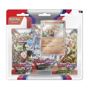 Scarlet & Violet Arcanine Promo TCG Booster 3-Pack - 1 of 3