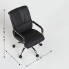 Lumbar Support Faux Leather Ergonomic Executive Office Chair - Tree City - 4 of 4