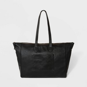 Top Zip Weekender Bag - Universal Thread Black, Women
