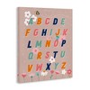 Stupell Industries Alphabet with Florals Canvas Wall Art - 3 of 4