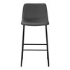 Sapphtopaz Modern Bar Stools PU Cushion Dining Chairs with Curved Back and Metal Legs Counter Height Barstools High Chair for Kitchen Island - 3 of 4