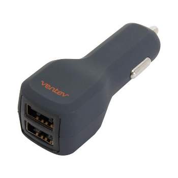 Ventev dashport 2100 2.1A Universal Dual USB Car Charger for iPad/Tablets/iPhone/Android Phone