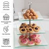 Hastings Home 3-Tier Square Glass Buffet and Dessert Display Stand - 3 of 4