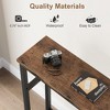 5.9" Slim Sofa Table, 2 Tier Narrow Console Table with Adjustable Shelf, Space-Saving Behind Couch Table for Living Room, Entryway, Hallway - 4 of 4