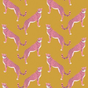 Nicole Miller Guepardo Ochre Peel & Stick Wallpaper - 1 of 3