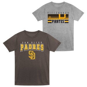 MLB San Diego Padres Toddler Boys' 2pk Gray T-Shirt - 1 of 3