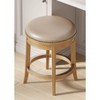 Maven Lane Alexander Backless Swivel Vegan Leather Counter Height Bar Stool - 2 of 4