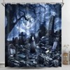 LunaLulinlk Halloween Shower Curtain with Hooks - 3 of 4
