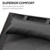 Gulches Outdoor Chaise Wood Lounge Chair with Pillow, Armrests, Breathable Sling Mesh and Comfortable Curved Design for Patio, Deck, and Poolside - 3 of 4