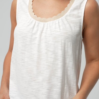 Women's Contrast Trim Scoop Neck Top - Universal Thread™