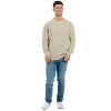 U.S. Apparel Men's & Women's Relaxed Fit Crew Neck Garment Dyed Sweatshirt | Almond - 4 of 4