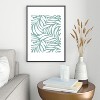 Heather Dutton Flowing Leaves Seafoam Metal Framed Art Print - Deny Desings - 2 of 3